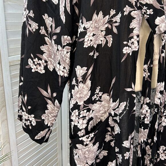 3/$25 Spiritual Gangster Maya Floral Kimono Duster OS - Picture 5 of 13